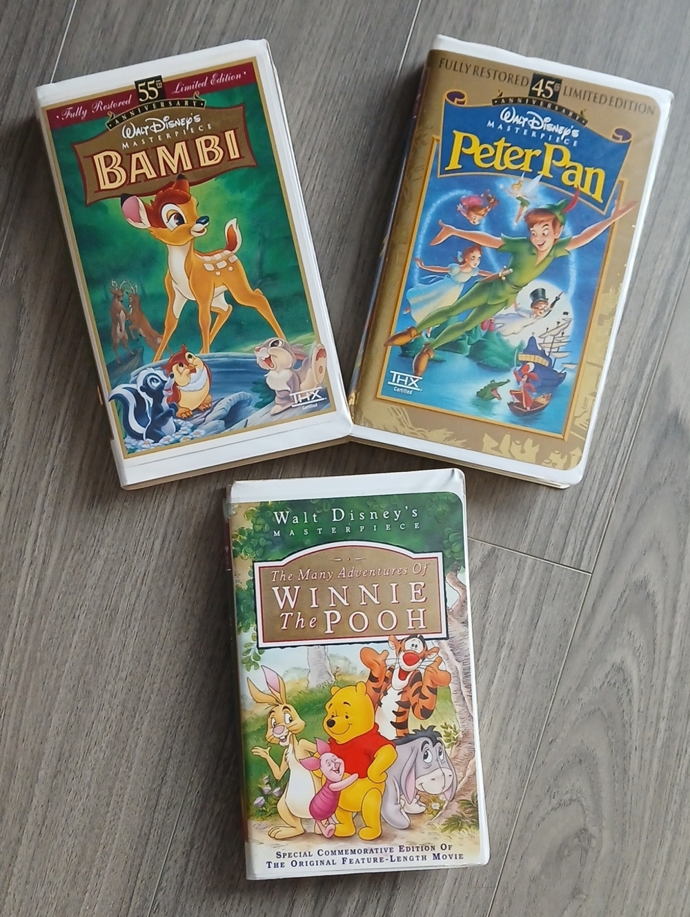 🌞Disney VHS Classics Bambi Peter Pan Winnie the Pooh